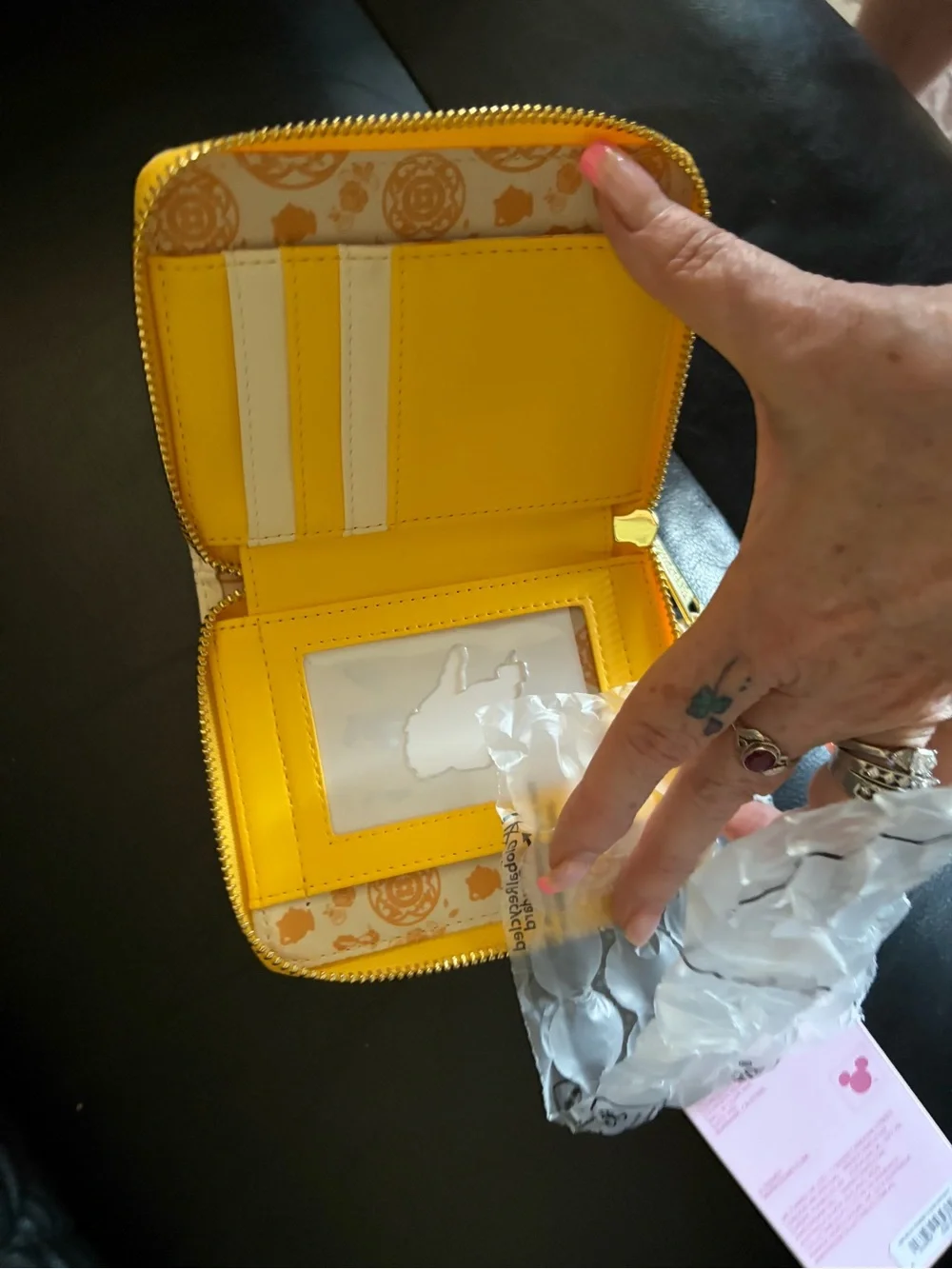 Loungefly Disney Beauty and the Beast Belle Stained Glass Mini Backpack & Wallet